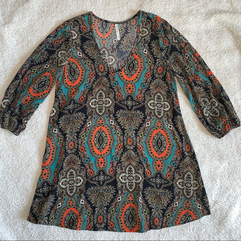 Young At Heart Paisley Silk Dress